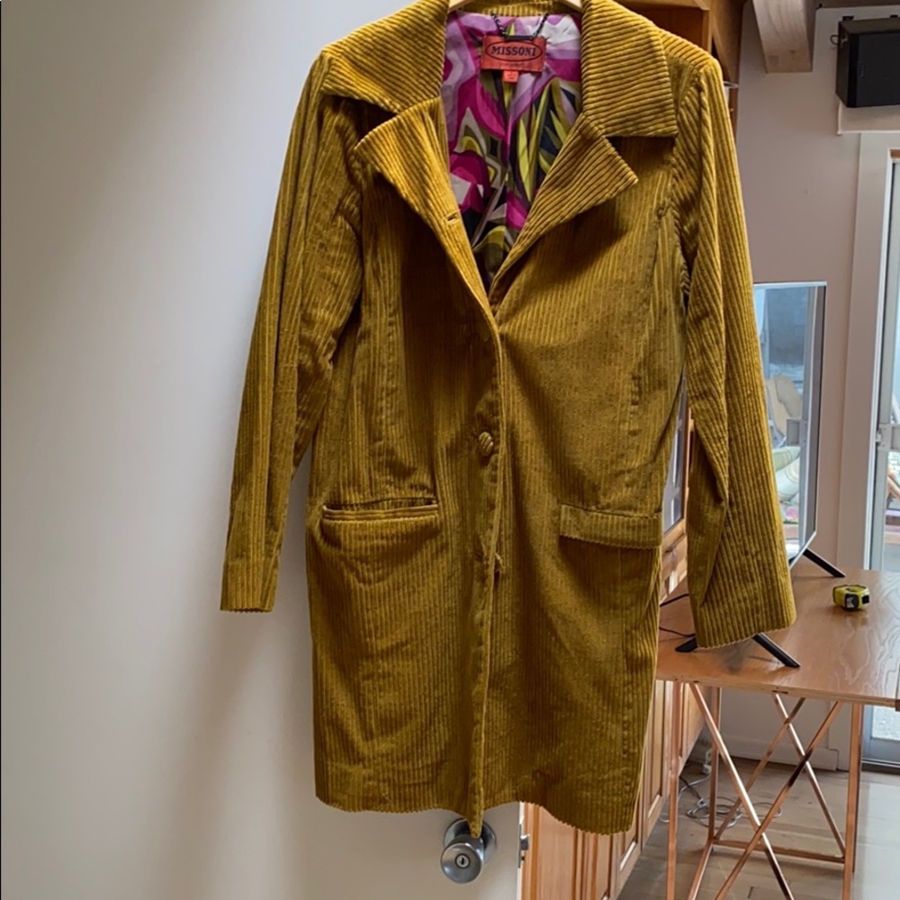 Missoni For Target Corduroy  Trench Jacket